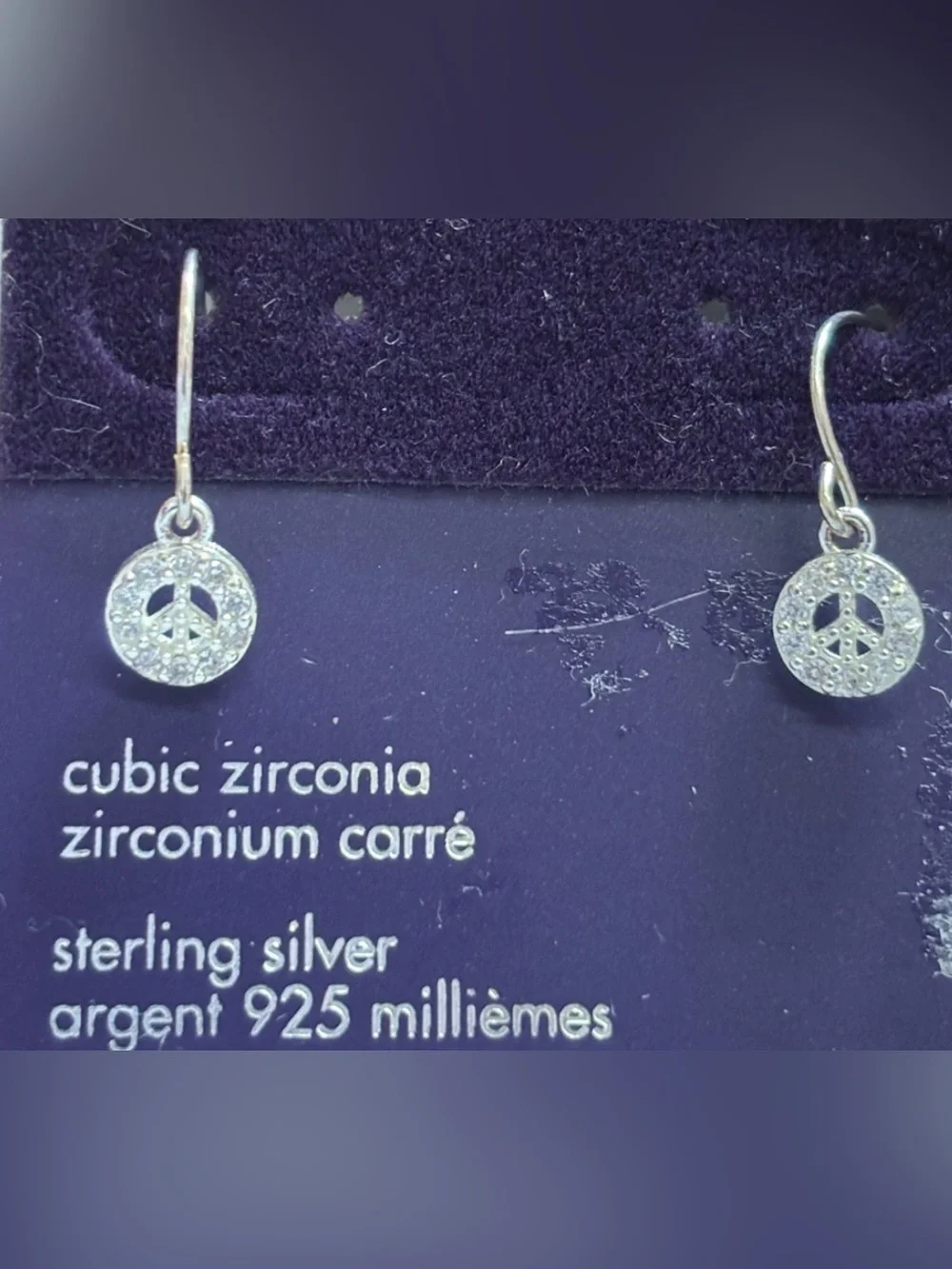 Claire's Kids Sterling Silver Cubic Zirconia Dangle Earrings & Stud Earrings LOT